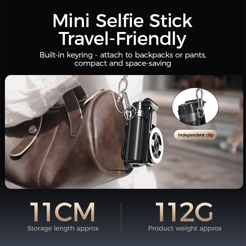 🔥Zomeractie - tot 50% korting🔥4-in-1 multifunctionele 360° roterende magnetische selfiestick