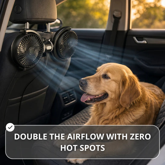 Teepor™ Backseat Dog Cooling Fans (USB-A)