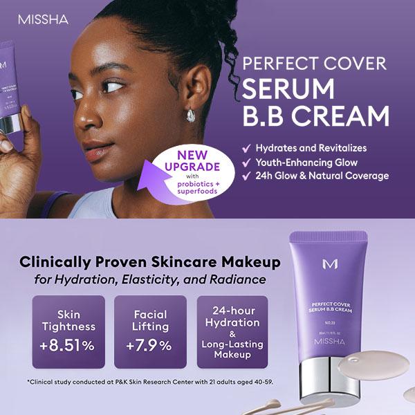 [MISSHA Official] M Perfect Cover Serum BB Cream - Bifida Ferment Lysate Serum-Infused BB Cream