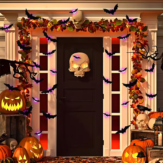🎃PRE-VENDITA DI HALLOWEEN 50% DI SCONTO👻Pipistrelli illuminati 3D di Halloween🦇Design 3D ultra realistico per il massimo effetto spaventoso