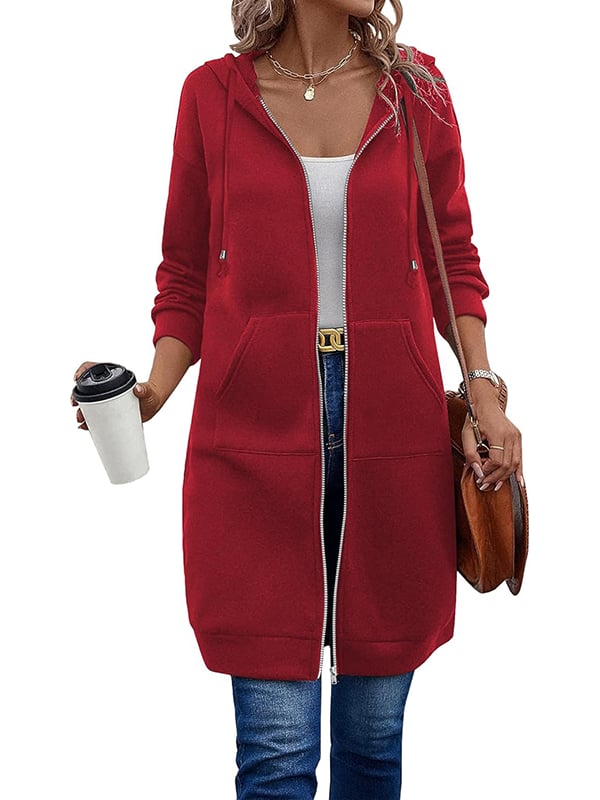 ⏰This week's Hot Sales - 50% Off🍂 Women's Casual Zip-Up Hoodie Jacket – Autumn Lightweight Everyday Coat ✨