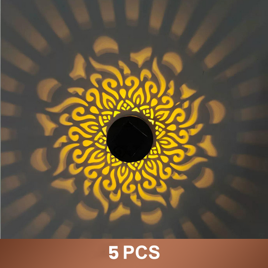 🌞 50% OFF NOW! 🌀 Solar Mandala Light – Stunning Pattern Projection, 2-in-1 Floor & Wall Design & IP65 Waterproof Auto On/Off 🌿