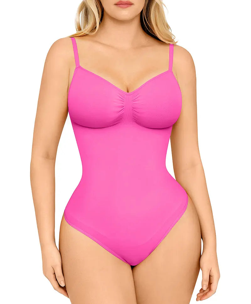 FeelinGirl Busto coperto senza cuciture Tuta Perizoma Body Fit Comfort Dimagrante Abbigliamento da donna 1 Top traspiranti sui fianchi Offerte morbide per i tuoi giorni Body avvolgente body modellante Summervibes