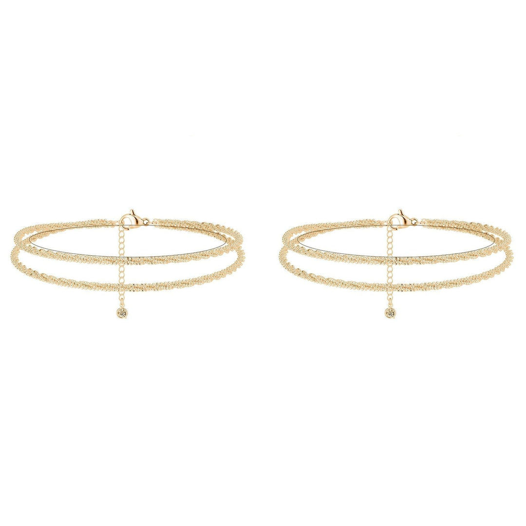🩷Dainty Layered Waterproof Anklet