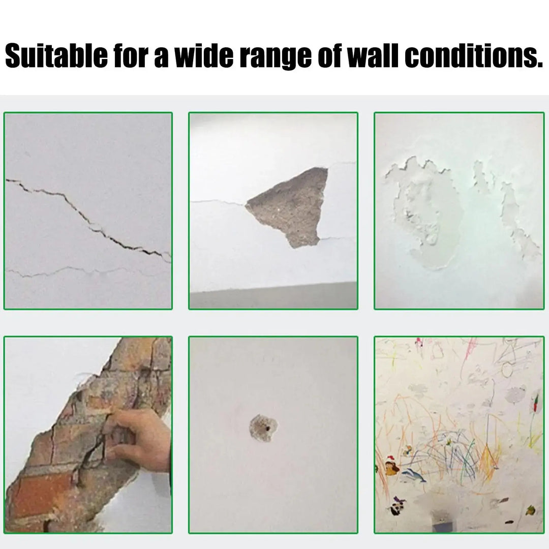 【Father's Day Gift】Drywall Patch Repair Kit with 250g Quick-Drying Wall Mending Agent, Multi-Functional Heavy-Duty Concrete Sealant, Waterproofing Adhesive Caulk, Self-Adhesive Paste