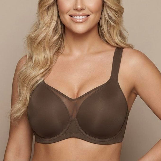 ⏳💐Hot Sale 50% OFF !!🖤Women's Elegant Sheer Full Coverage Non-padded Plus Size Bra