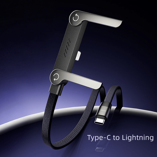 ⚡Last Day Special Price £10.79!!!⚡ Invisible Holder Charger Cable with Stand – Hidden Bracket Design, Fast Charging Support, Tangle-Free & Durable 📱