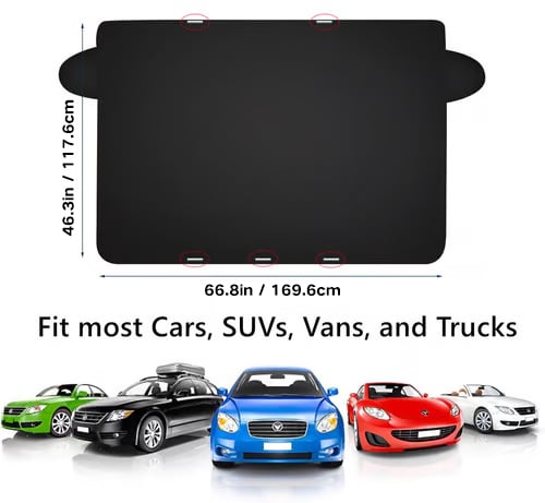 🚗 50% OFF! 🛡️2025 Upgraded Car Windshield Magnetic Snow Cover❄️