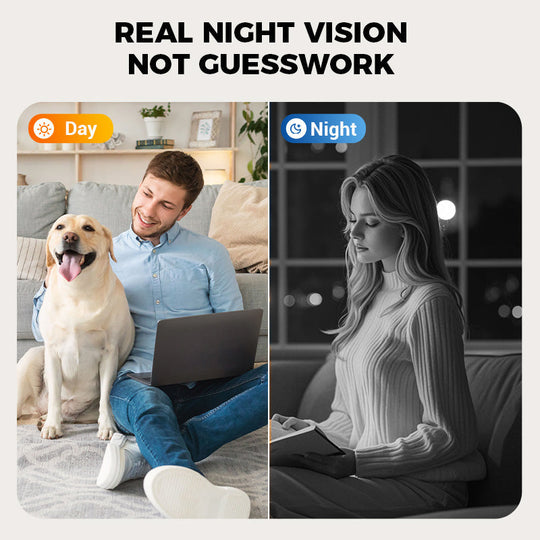 📹🌙 Mini inteligentná HD bezpečnostná kamera – nočné videnie, detekcia pohybu a obojsmerný zvuk 🔒