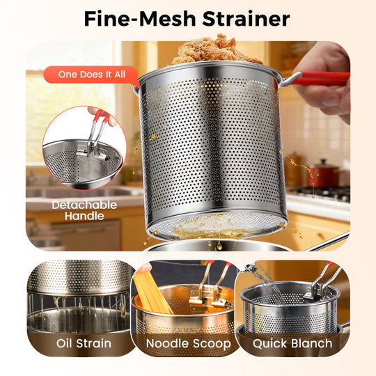 ⏳Limited-Time 50% Off🔥304 Stainless Steel Multifuntional Fryer