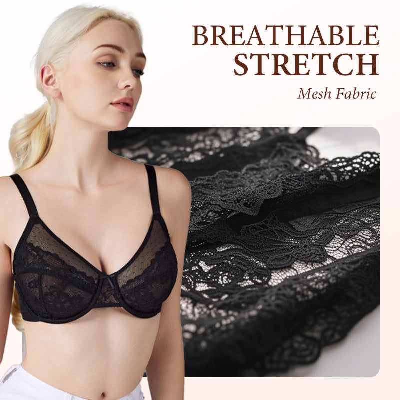 ⏳Ograničeno vrijeme s popustom od 50%💥Minimalistički čipkasti grudnjak s potpunim pokrivanjem