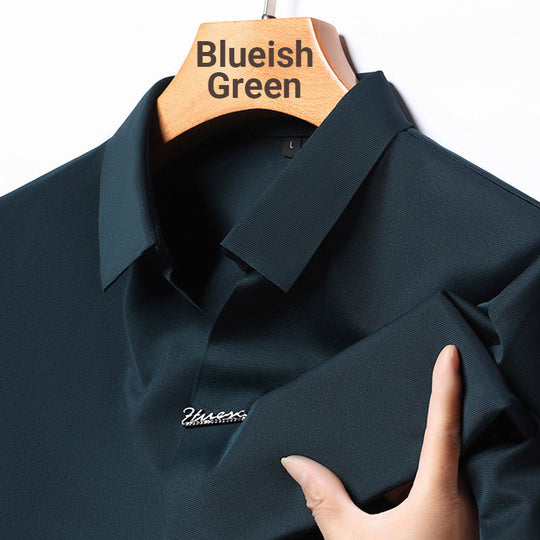 🔥Men’s Casual Lapel Breathable Wrinkle-free T-shirt