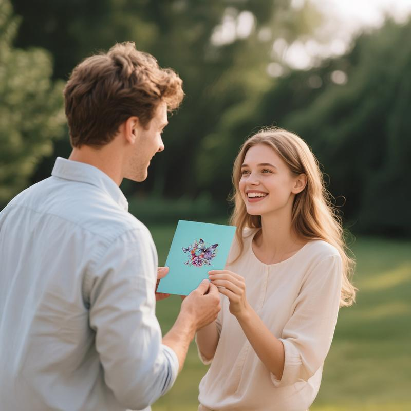 【Kreativ present】 3D Pop Up Butterfly Gratulationskort med kuvert, 2 Counts Creative Födelsedagskort, Uppskattningskort, Julhälsningskort, present till familjens vänner Lärare och fjärilsälskare