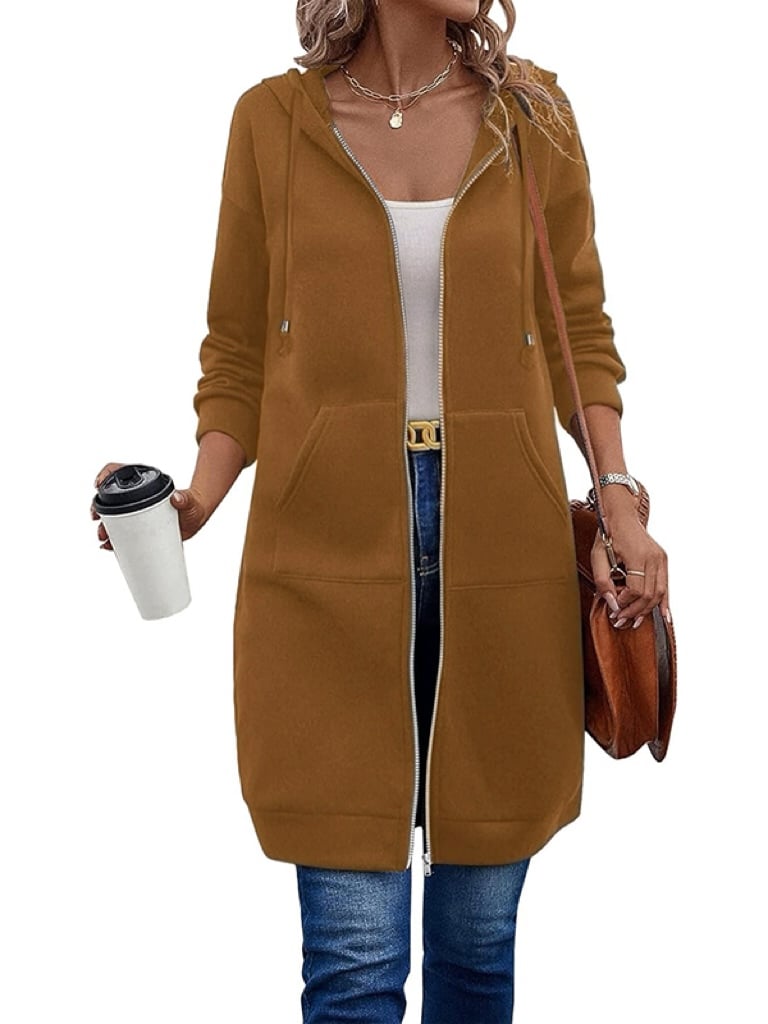 ⏰This week's Hot Sales - 50% Off🍂 Women's Casual Zip-Up Hoodie Jacket – Autumn Lightweight Everyday Coat ✨