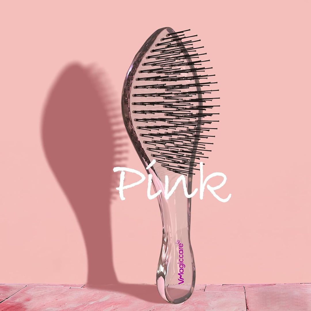 VMAGIC Detangling hajkefe fejbőr fésű női lányoknak, férfiaknak & fiúknak, nedves és száraz hajra, kétszintű fogak az erőfeszítés nélküli, hosszan tartó fogak eltávolításához