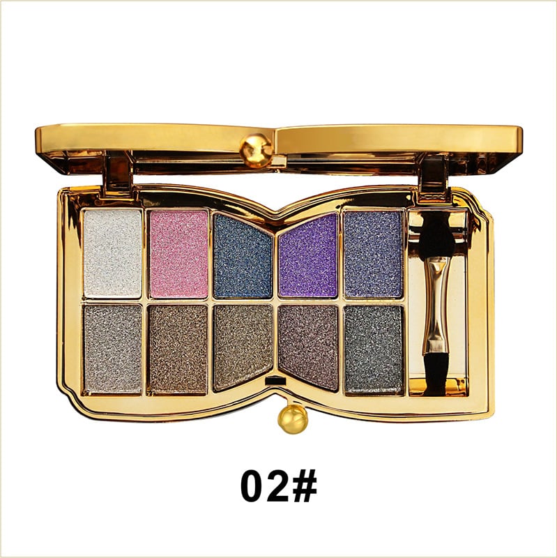 🔥Hot Sale - 50% off🔥✨10 Colors Glitter Shimmer Eyes Shadow Pallet