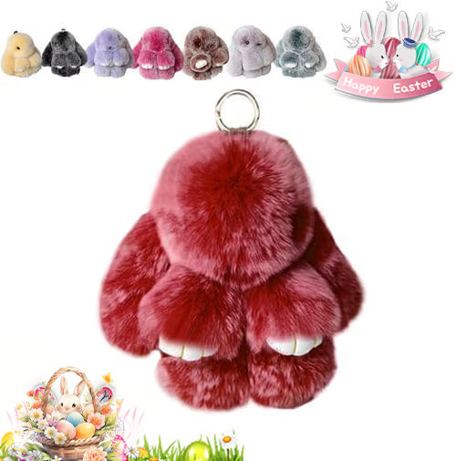 Plush Bunny Keychain Pendant