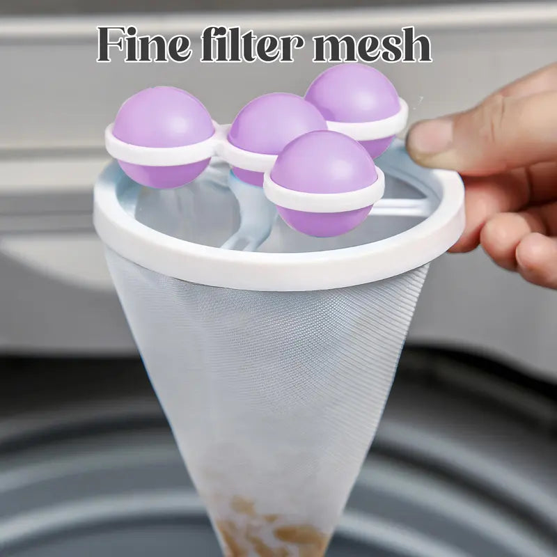 🧺🧦3 Counts Washing Machine Filter Bag