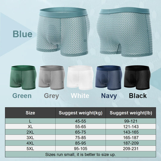 Boxer in rete Ice Silk Cool🔥Acquista 2 e ricevi 1 gratis (3 pezzi)