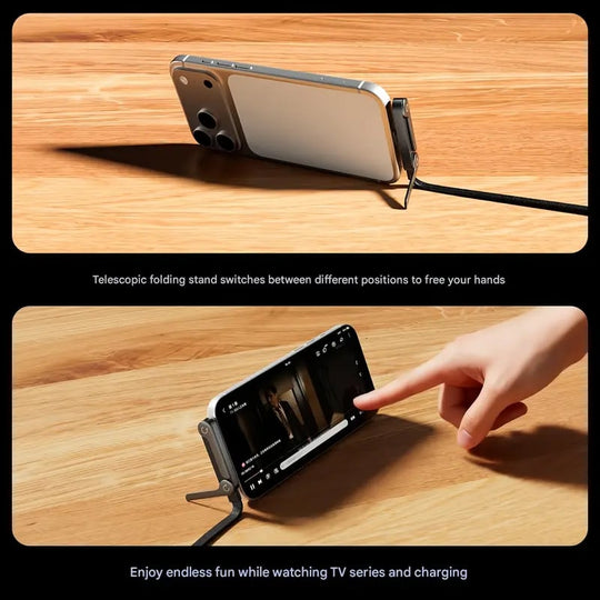 ⚡Last Day Special Price £10.79!!!⚡ Invisible Holder Charger Cable with Stand – Hidden Bracket Design, Fast Charging Support, Tangle-Free & Durable 📱