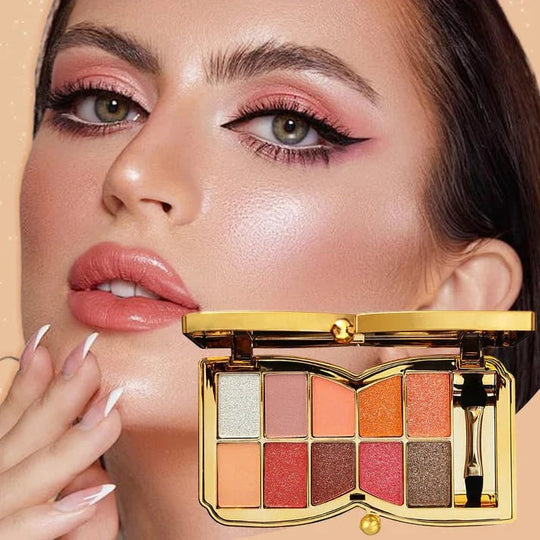 🔥Hot Sale - 50% off🔥✨10 Colors Glitter Shimmer Eyes Shadow Pallet