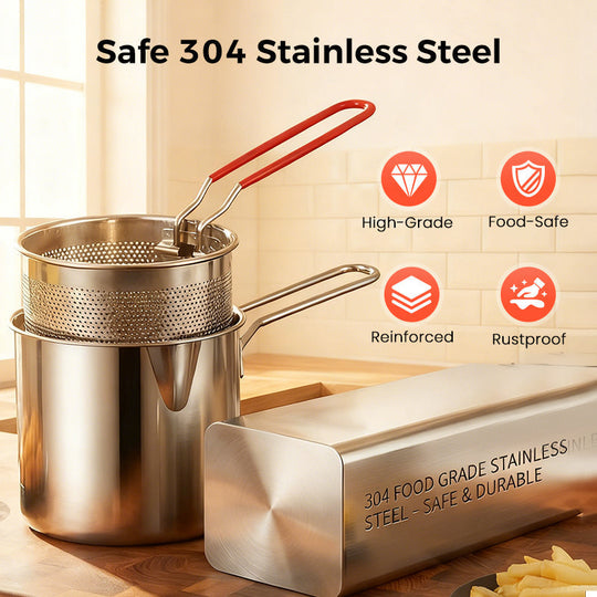 ⏳Limited-Time 50% Off🔥304 Stainless Steel Multifuntional Fryer