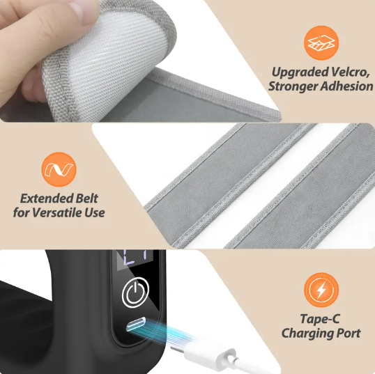 🚨 Black GONE !! ACT FAST⚡ ADDWIN 2026 New Fascia Ring R10 Mini Muscle Recovery Fascia Device upgraded adjustable strap fits Up to 55in waist, Cordless Rechargeable, Designed for Waist & Back Muscle Recovery portable massager parents gift summervibes