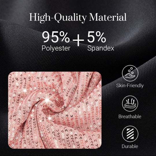 💜 Damska sukienka na jedno ramię z cekinami, błyszcząca, imprezowa