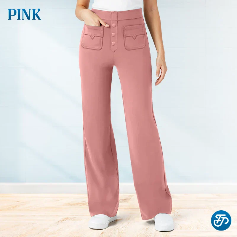 💖SALDI 2025 NUOVI MODELLI 50% DI SCONTO💷Pantaloni elasticizzati casual a vita alta da donna