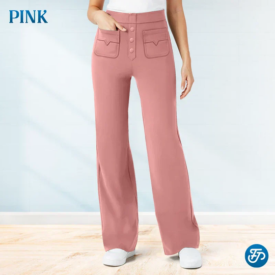 💖SALDI 2025 NUOVI MODELLI 50% DI SCONTO💷Pantaloni elasticizzati casual a vita alta da donna