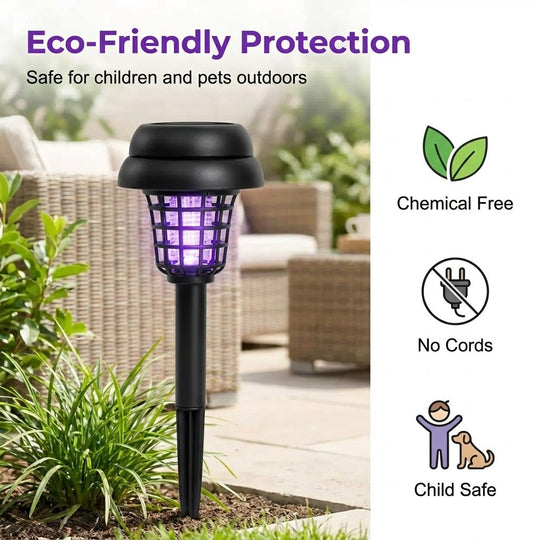 ☀️Solar Mosquito Zapper Light ✨– Outdoor Garden Stake Lamp, UV Insect Killer & Solar Pathway Light🦟🚫