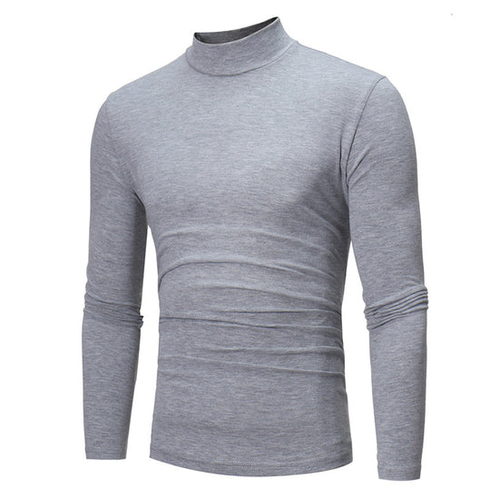 Cotton High-necked Thermal T-shirt