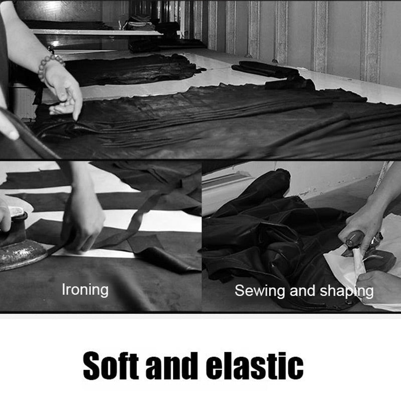 Miesten klassinen nahkatakki vetoketjulla edessä