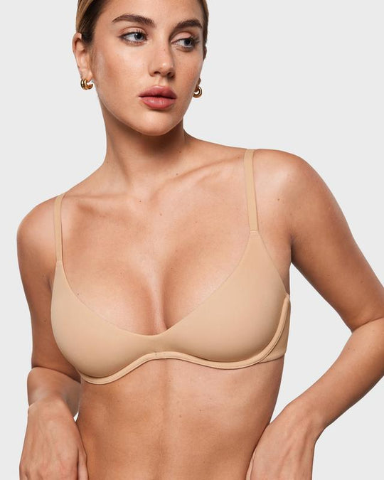 💞Νέα Άφιξη με 50% Έκπτωση💥Γυναικείο Τριγωνικό Σουτιέν με Στήριξη από Ζελέ χωρίς Σύρμα