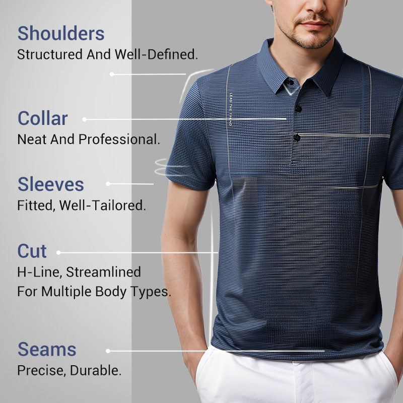 👔 Hübsches Poloshirt für Herren – Kaufen Sie 3 und erhalten Sie 1 gratis👕Lockeres, cooles, atmungsaktives Revers-T-Shirt für Herren