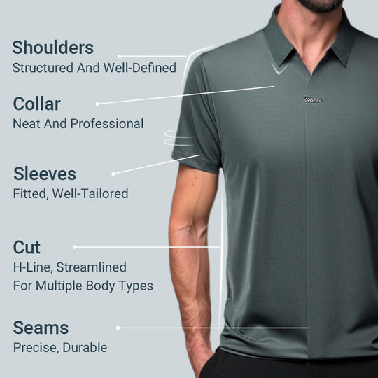 🔥Men’s Casual Lapel Breathable Wrinkle-free T-shirt