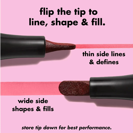 e.l.f Main Stain Lipliner Marker - Long-Lasting Lip Color Tool for Precise Lip Definition (Beauty & Personal Care Makeup Accessory)