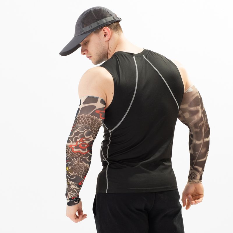 Manica tatuaggio di seta di ghiaccio anti-uv
