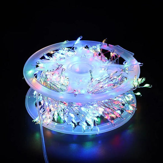 🎄🎁Catena luminosa a forma di petardo in filo di rame