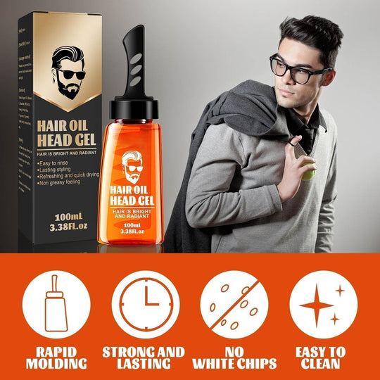🧔‍♂️ Μισή τιμή για περιορισμένο χρονικό διάστημα - χτένα με τζελ διαμόρφωσης και styling με μία χτένα 💯