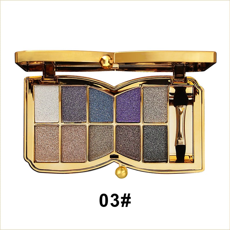 🔥Hot Sale - 50% off🔥✨10 Colors Glitter Shimmer Eyes Shadow Pallet