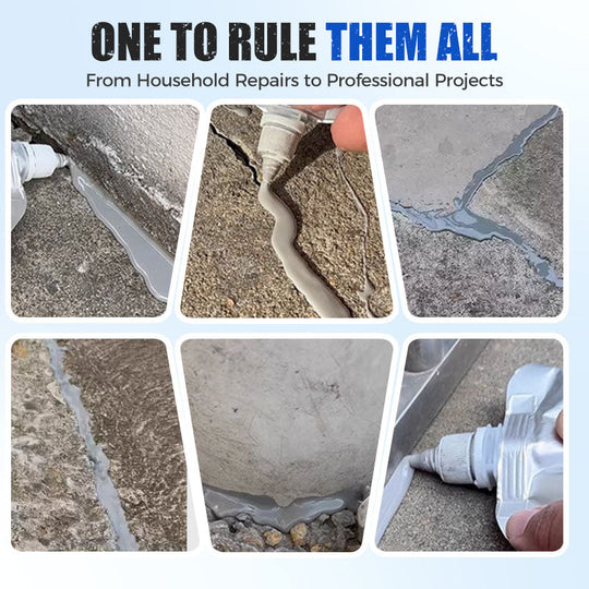 🛠️Limited Special Price 50% OFF! 🧱Extra-Strength New Formula Concrete Crack Repair Filler, Waterproof Heavy-Duty Crack Adhesive for Driveway, Patio & Wall Cracks