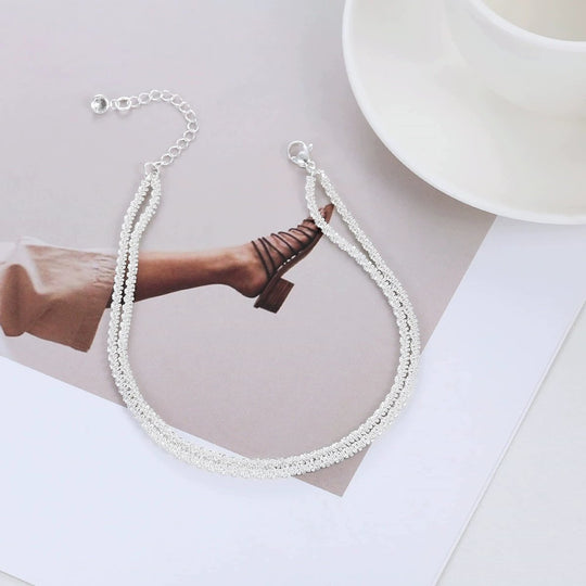 🩷Dainty Layered Waterproof Anklet