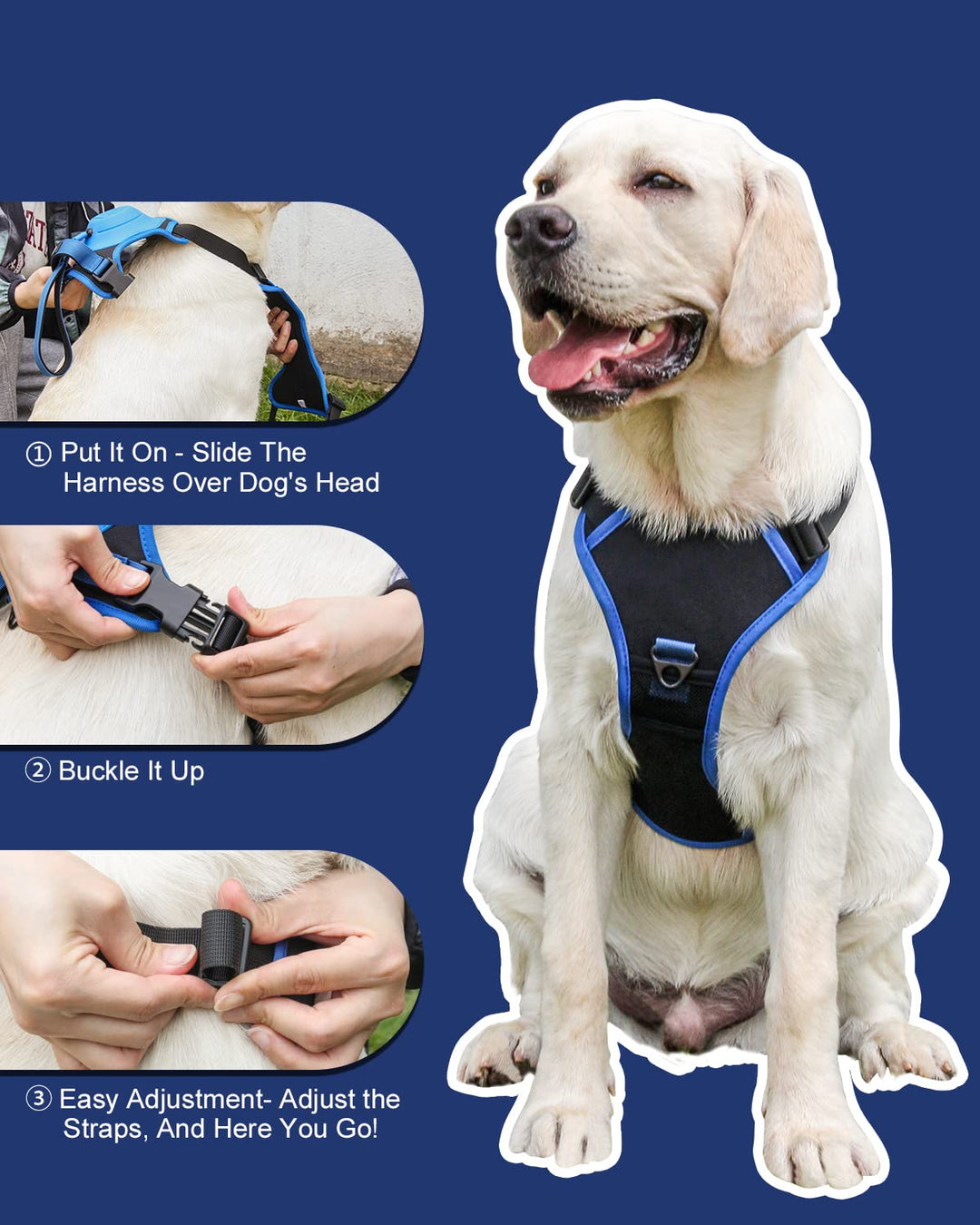 Dog Harness and Retractable Leash Set All-in-One🎅 Christmas For The Dog‘s Gift🎅-7
