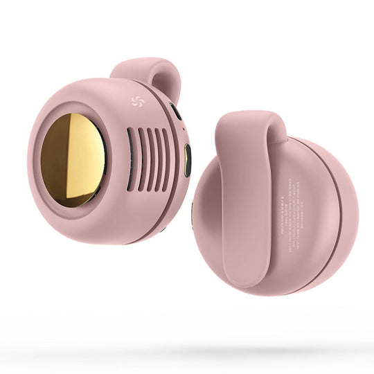 Mini Bladeless Fan. Portable, rechargeable, and silent. Features 3 adjustable speeds, a rotating body, and versatile use as a handheld, waist-mounted, or phone cooling fan. Ideal for outdoor travel,Perfect Gift