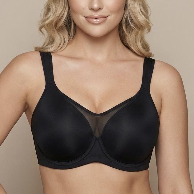 ⏳💐Hot Sale 50% OFF !!🖤Women's Elegant Sheer Full Coverage Non-padded Plus Size Bra