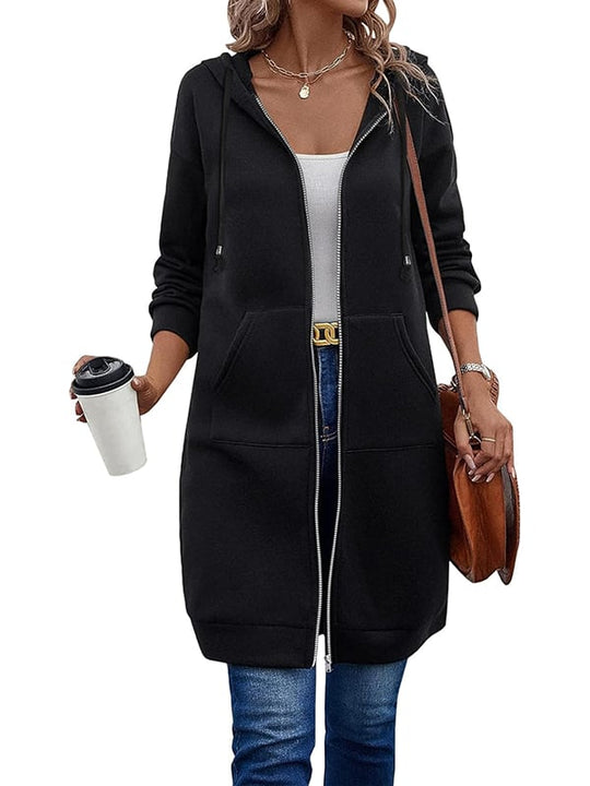⏰This week's Hot Sales - 50% Off🍂 Women's Casual Zip-Up Hoodie Jacket – Autumn Lightweight Everyday Coat ✨