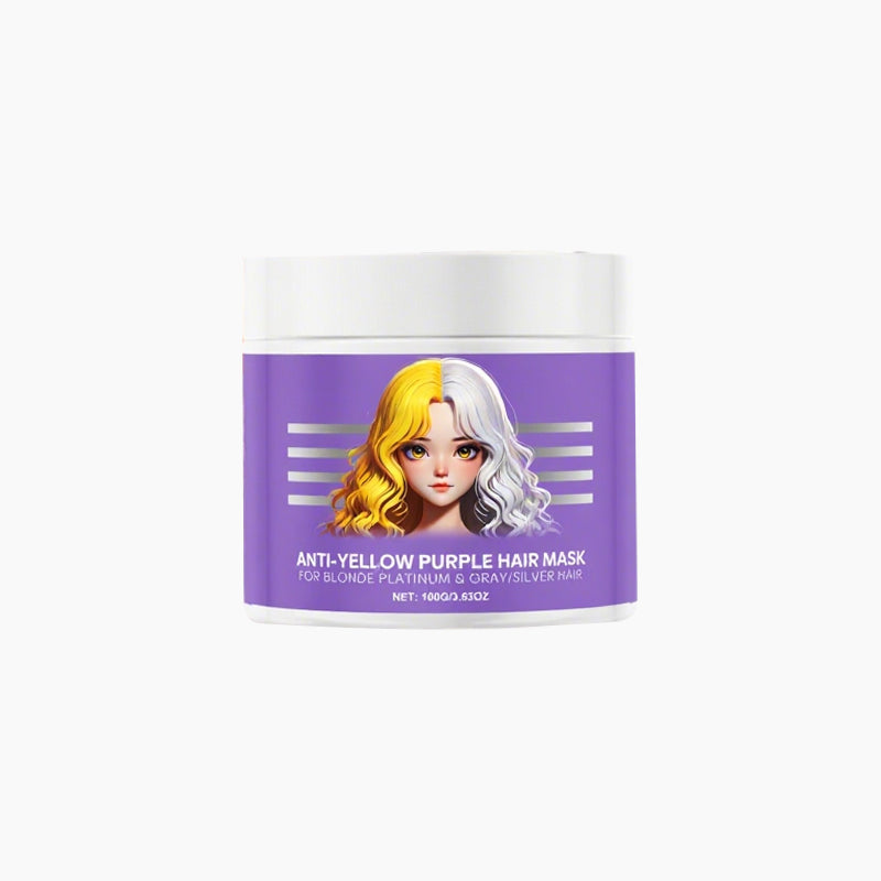 Maschera per capelli viola anti-ingiallimento 💜 Di' addio ai riflessi rossi! 💜