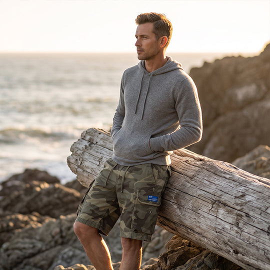 ✨ Men's Casual Relaxed Fit Cargo Shorts – Multi-Pockets, Breathable, Rugged 🌲