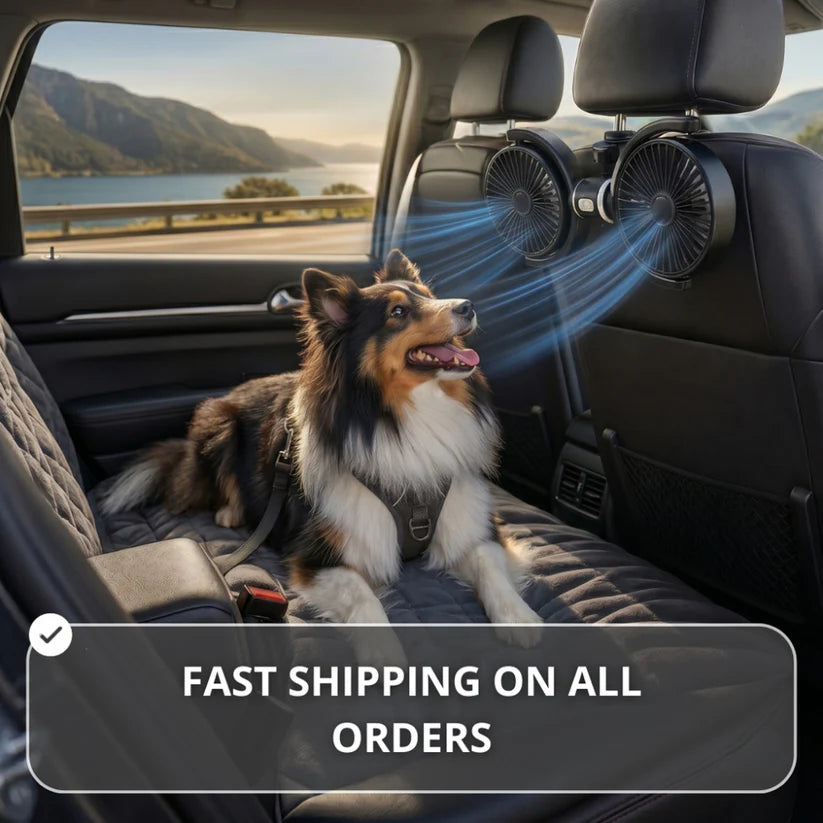 Teepor™ Backseat Dog Cooling Fans (USB-A)